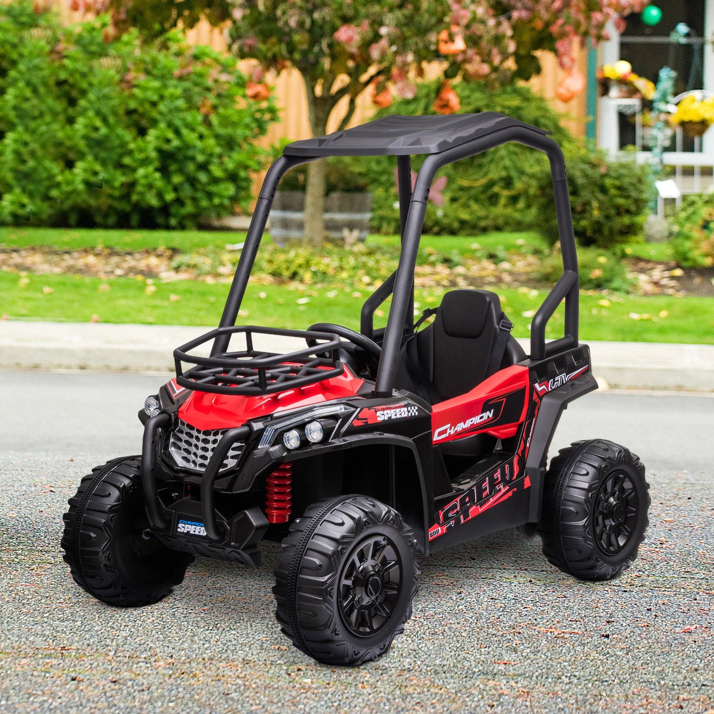 Aosom 12V Battery-powered Kids Electric Ride On Car Off-road UTV Toy