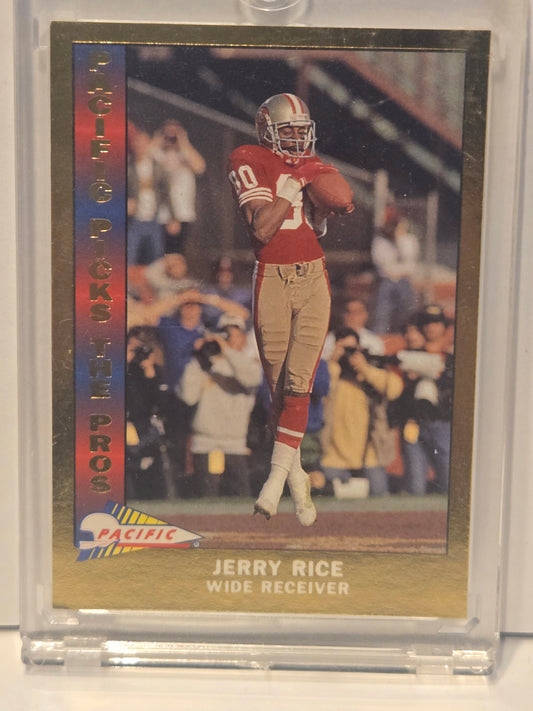 1991 NFL JERRY RICE GOLD BORDER 1991